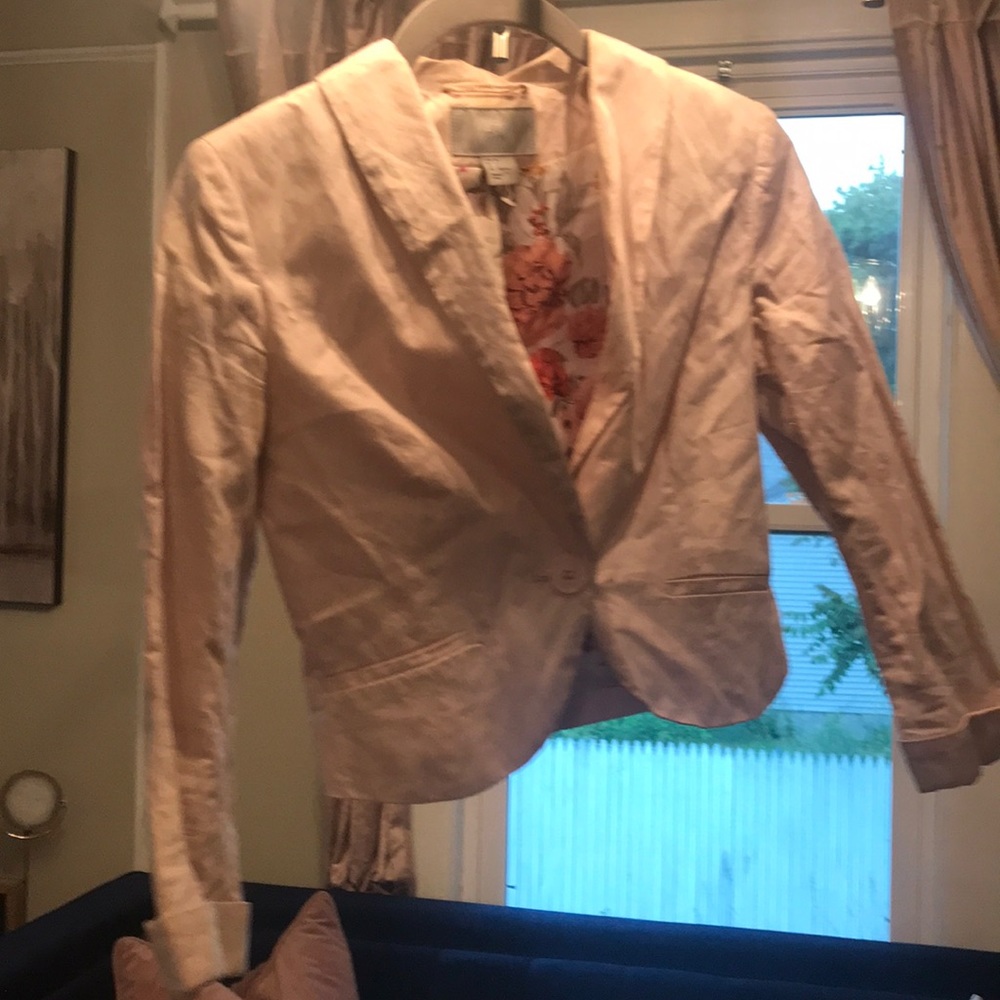 Blush blazer